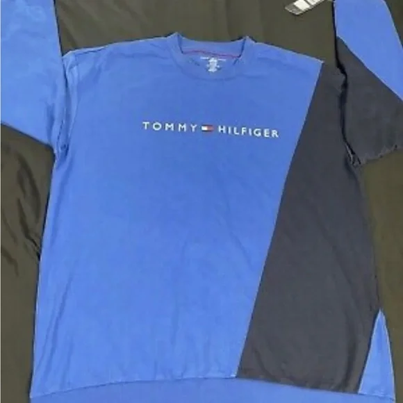 NWT Tommy Hilfiger Mens Blue Sleep Sweatshirt Size XL - Picture 5 of 7